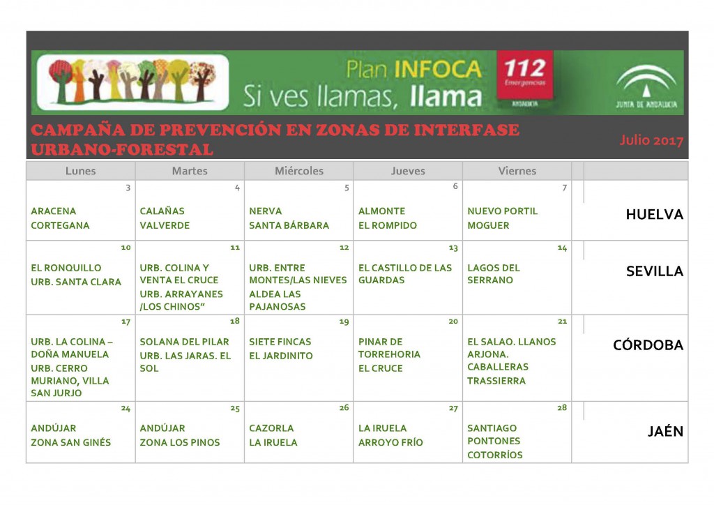 CALENDARIO CAMPAÑA INTERFASE ALGAKON