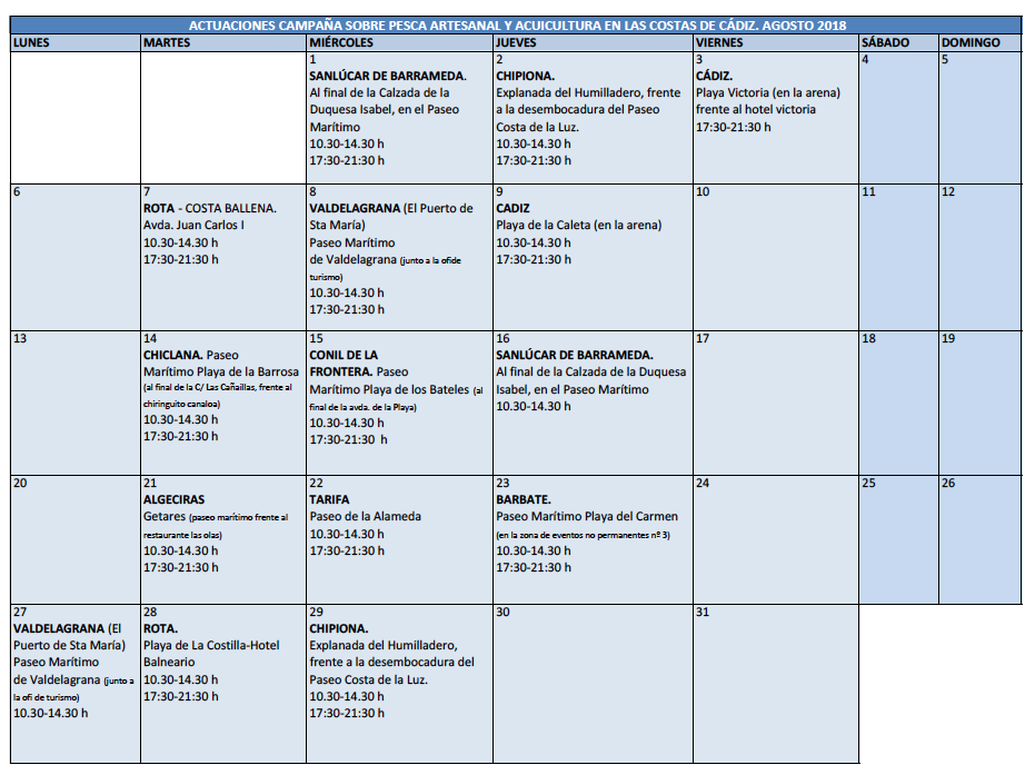 CAMPAÑA PESCA ARTESANAL Y PEZQUEÑINES CADIZ ALGAKON