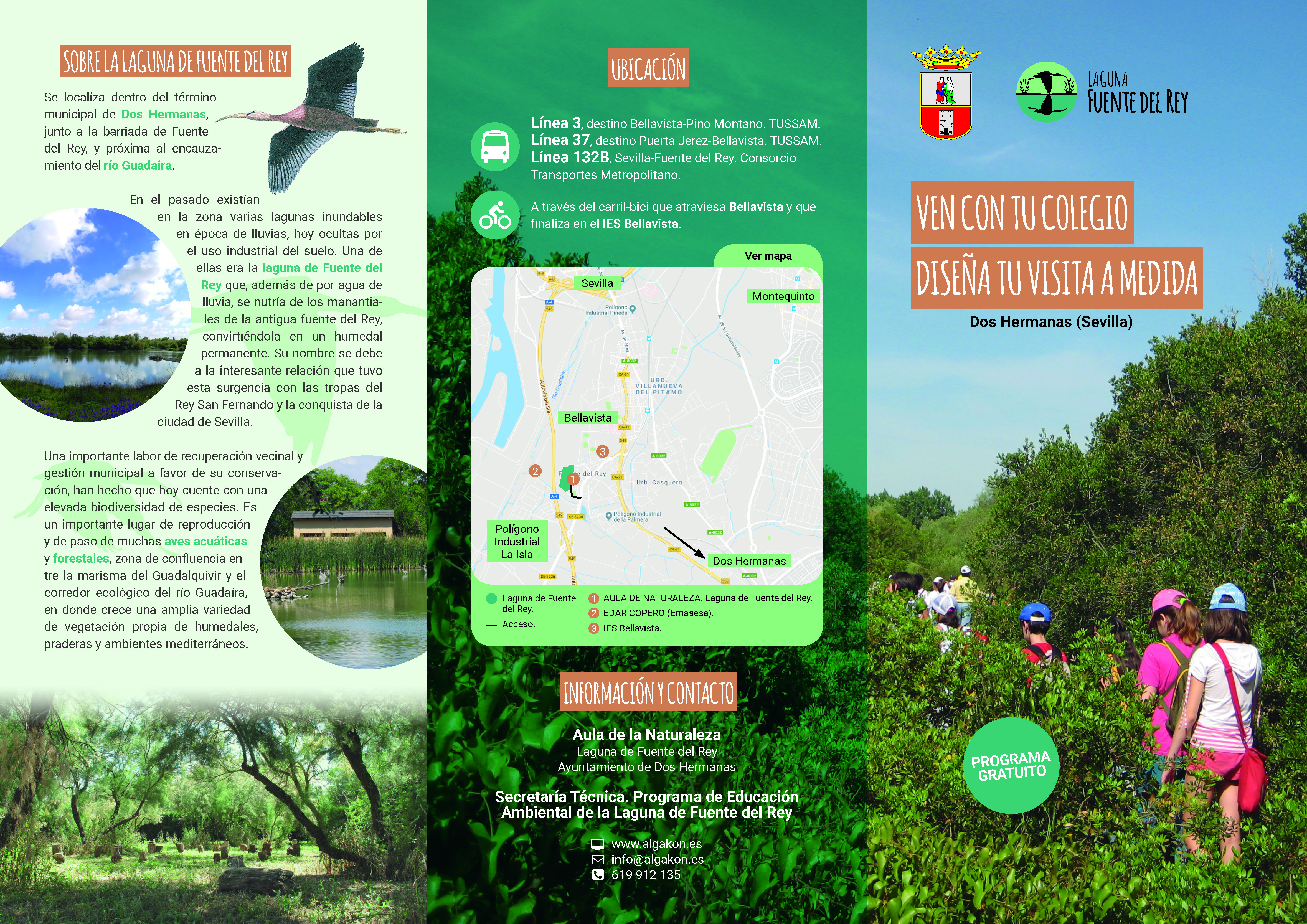 programa educacion mabiental laguna Fuente del Rey Algakon folleto1